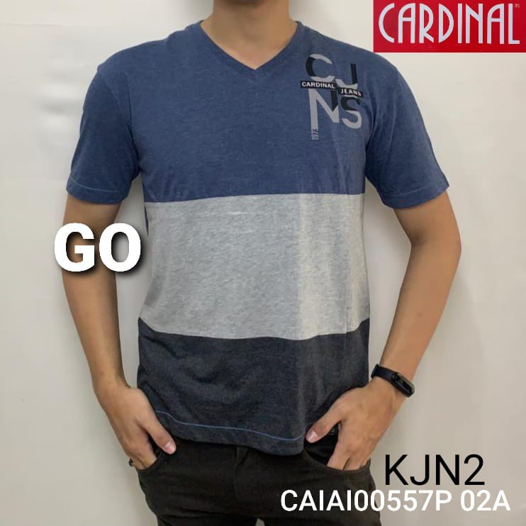 gof KJN CARDINAL JEANS KAOS T-Shirt Cowok Baju Reguler Slimfit Cowok Kaos Cardinal Keren!!!