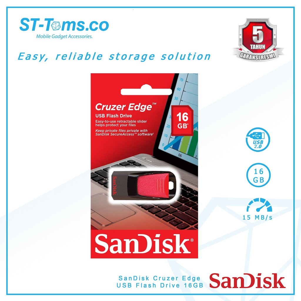 SANDISK Cruzer Edge CZ51 16GB SDCZ51-016G-B35