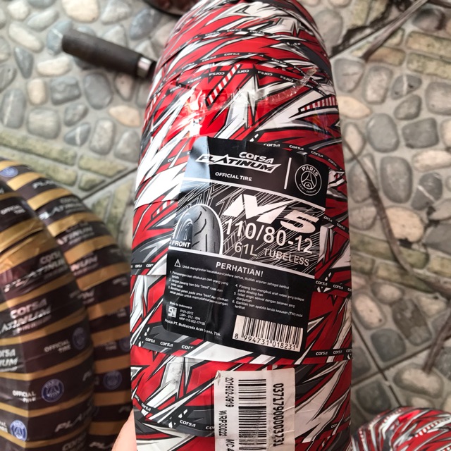 CORSA 110/80-12 M5 BAN DEPAN VESPA MATIC SPRINT GTS PRIMAVERA (NEW)