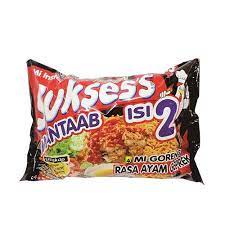 

NOODLES/MIE INSTANT SUKSES ISI 2 GORENG RASA AYAM GEPREK KEMASAN SATUAN/ECER