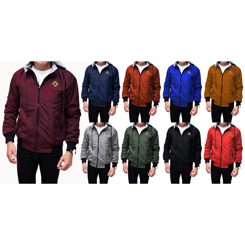 fristikashop JAKET BB PRIA POLOS BANYAK WARNA / JAKET BOLAK BALIK