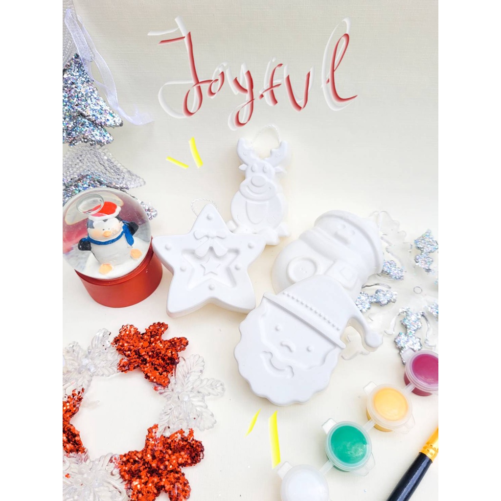 

gypsum kit series | joyful | merry | DIY painting kit | christmas edition | de.artivist |