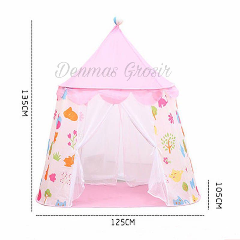 (COD)Tenda Anak 2 Pintu/Tenda Mainan/Tenda Camping Anak Model Rumah/Tenda Murah