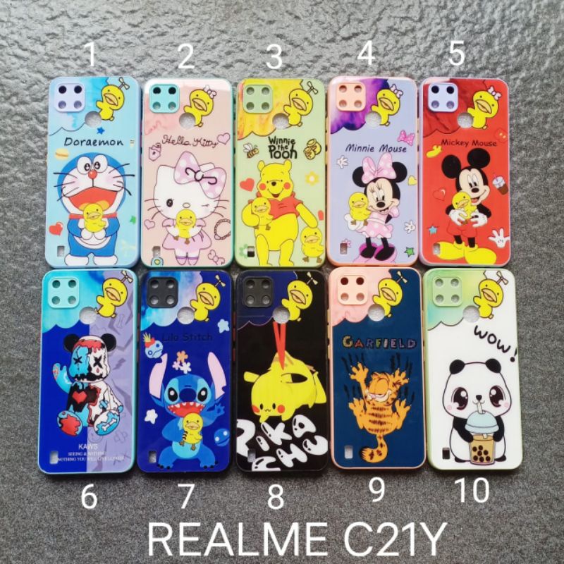 Case gambar Realme C21Y . C25Y motif cewek soft softcase softshell silikon cover casing kesing housing