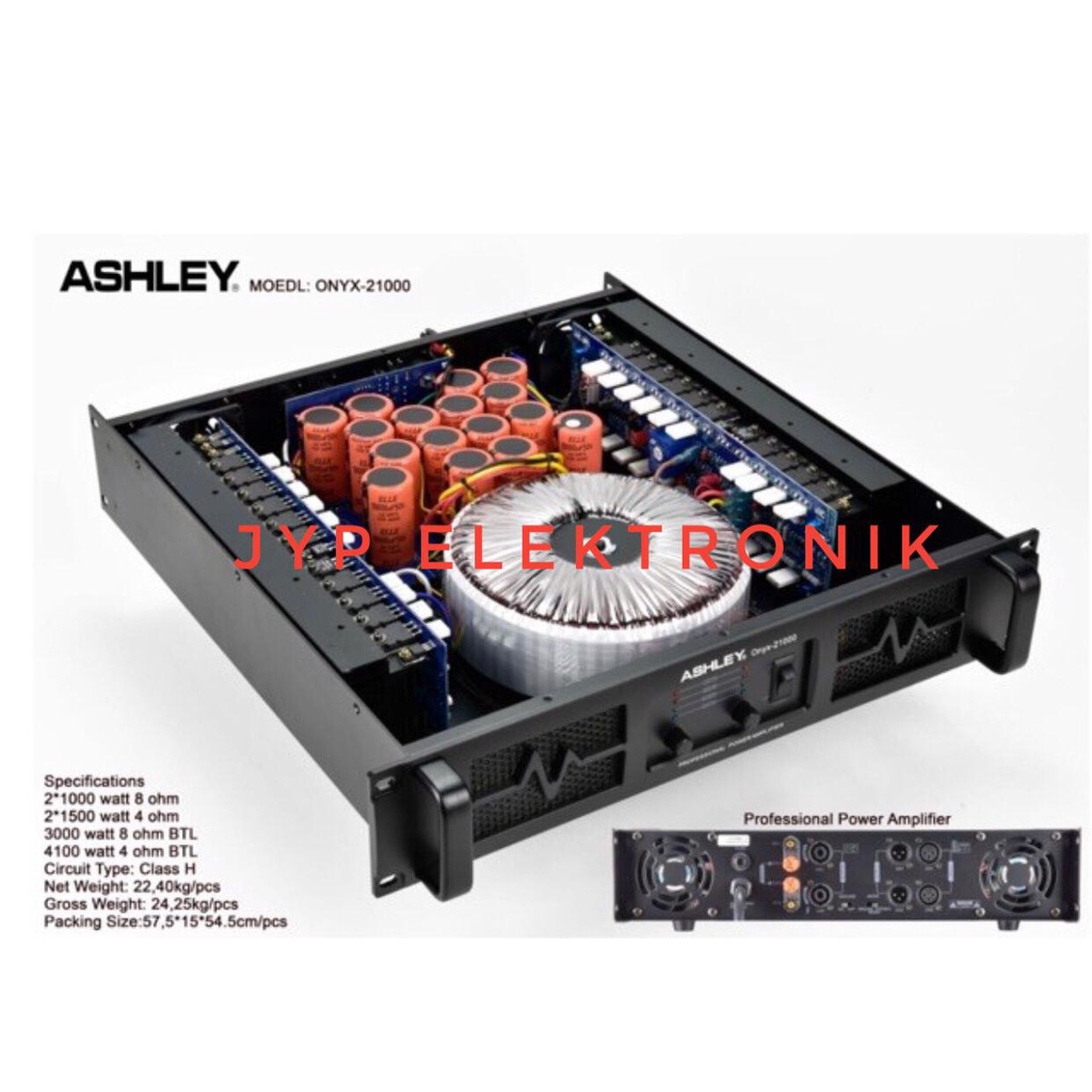 Power Amplifier Ashley Onyx 21000 / Onyx21000 / Onyx-21000 Original