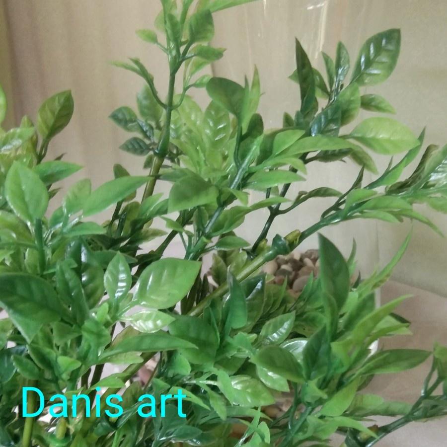 Tangkai daun hijau/Tanaman plastik