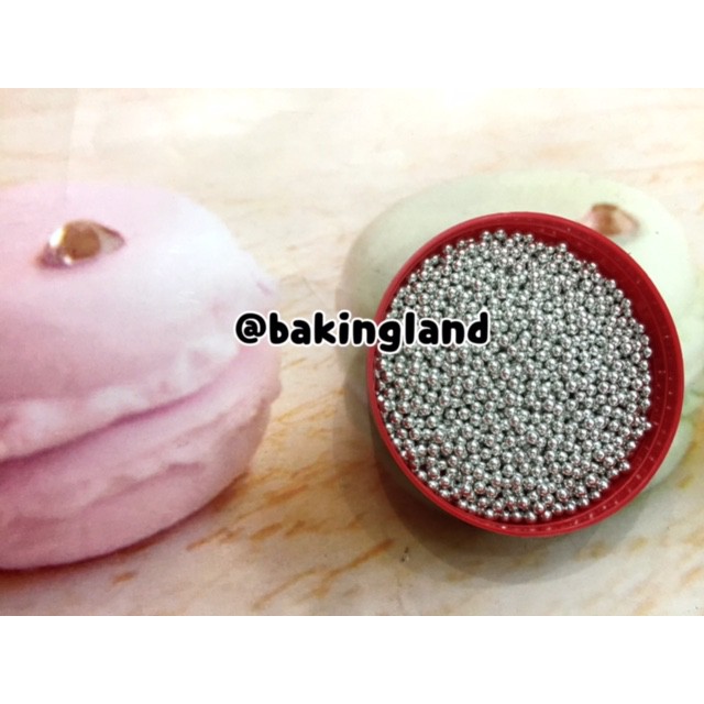 

Hiasan Kue mutiara Silver