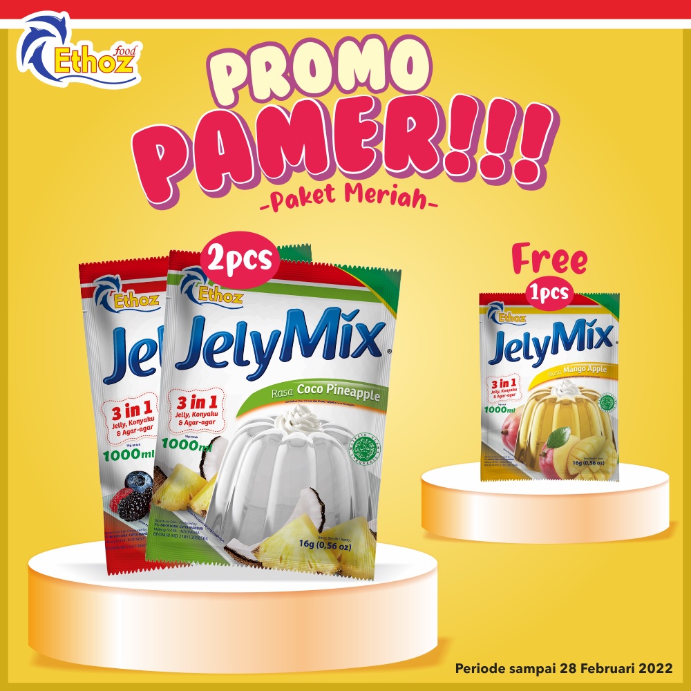 

Promo Pamer Beli 2 Jelymix Gratis 1 Jelymix All Varian