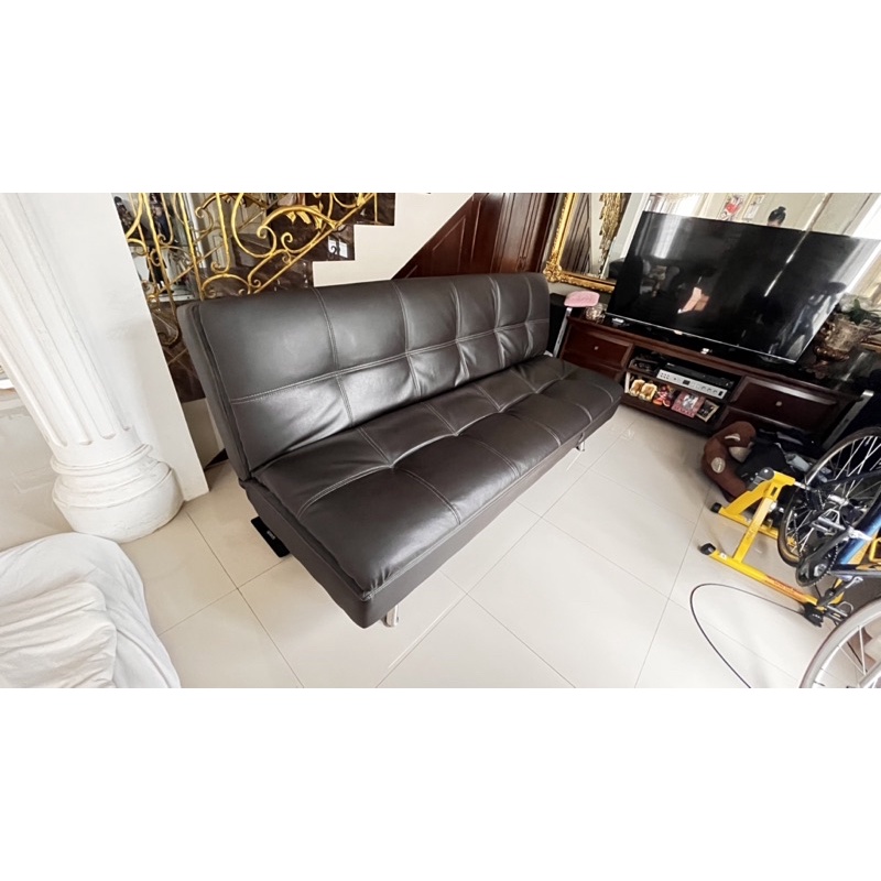 Informa Dayton Sofa Bed Tidur Kulit BI-012 - Coklat (Second)