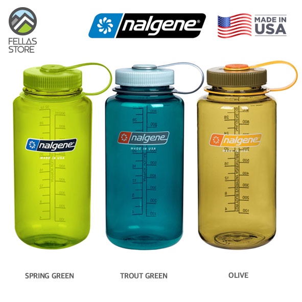 Nalgene Wide Mouth Tritan - Spring Green, Trout Green, Olive