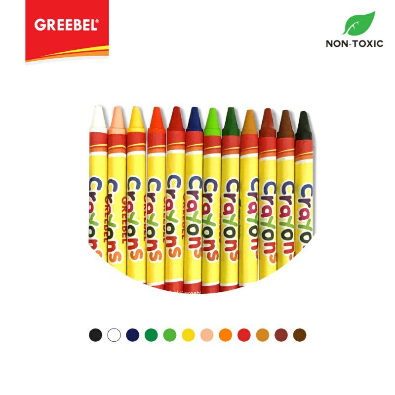 GREEBEL WAX CRAYON 12 C