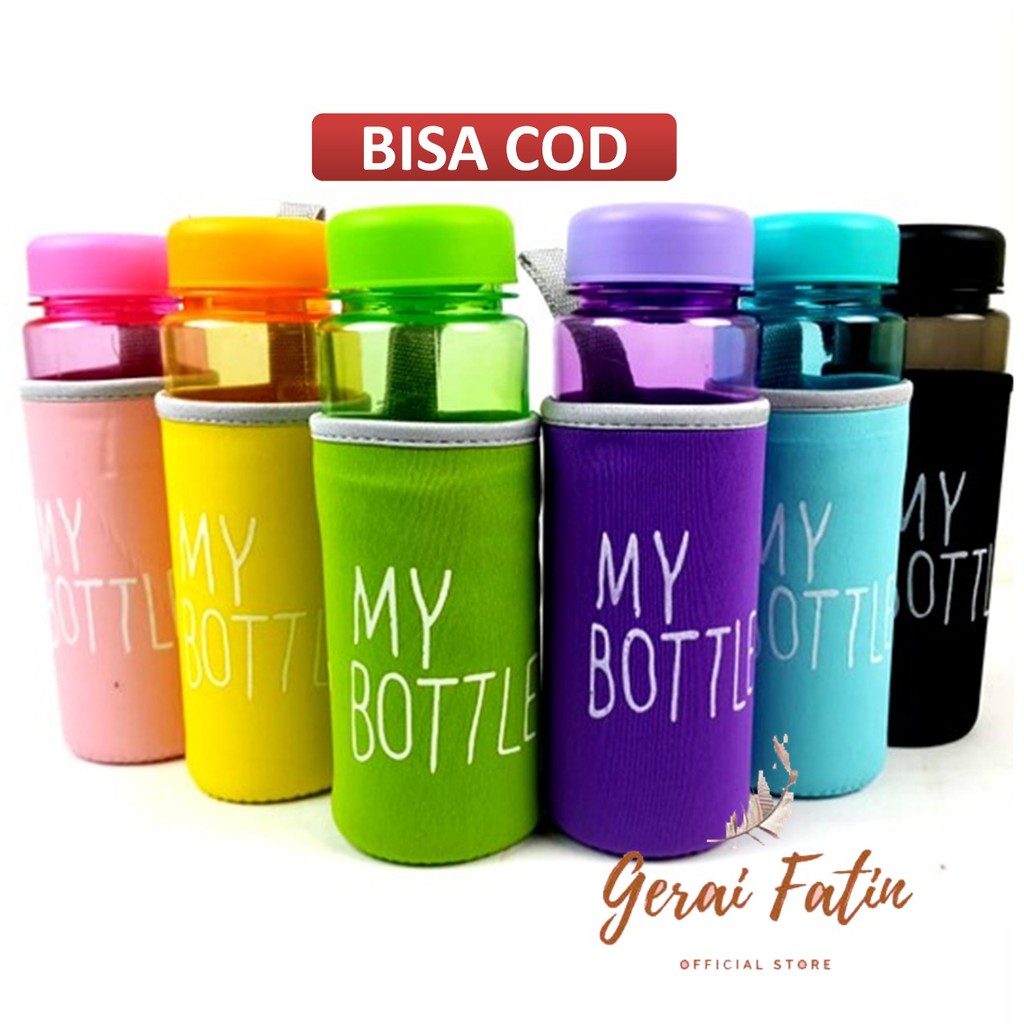 BOTOL MINUM MY BOTTLE [GRATIS BUBBLE] BUSA 1KG MUAT 12PCS MULTI WARNA HARGA MURAH MERIAH