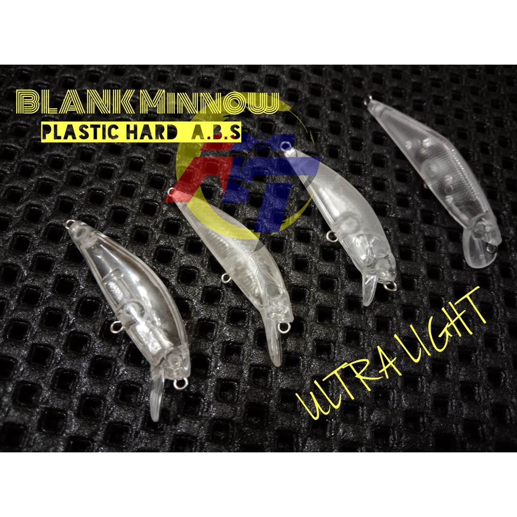 LURE BLANK Bahan MINNOW unpainting SINKING FLOATING ULTRA LIGHT UL TROLLING POPER