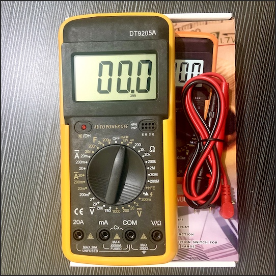 Multimeter Avometer Digital DT9205A  Multitester Digital