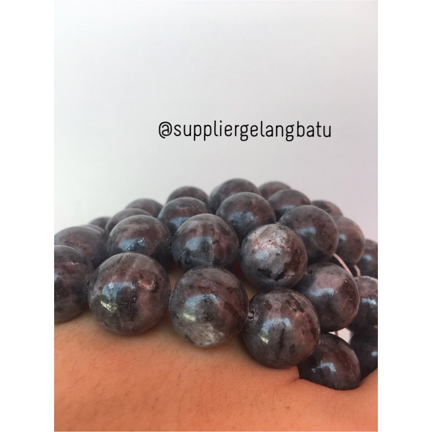 natural 16mm labrador labradorite ready stock abu kilap batu besar aksesoris craft beads supplier