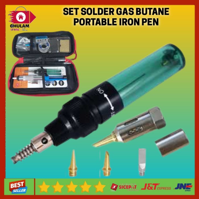 Mata Solder Gas Butane Portable Iron Pen Soldering Tanpa Listrik