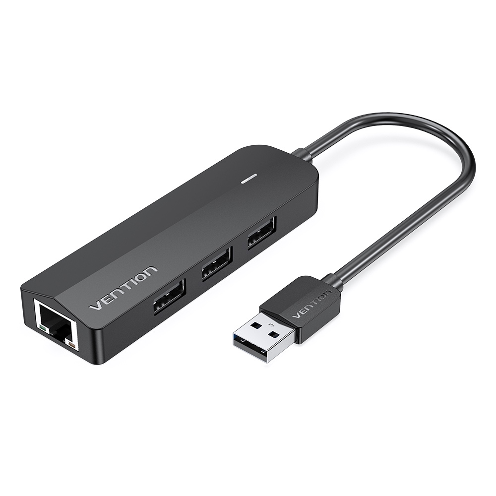 Vention Hub 4 Port Usb 3.0 2.0 Multi Splitter Dengan Micro Usb Power Port Rj45 Usb 2.0 Kecepatan Tinggi Untuk Laptop / Pc