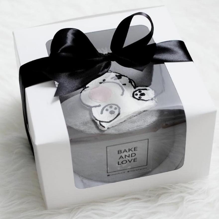 [Digipack] Madeline Window White Cake Box 20 X 20 X 12