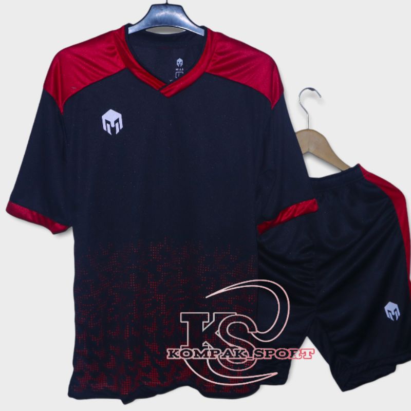 Setelan jersey olahraga remaja dewasa cewek cowok baju futsal voly tenis badminton sepak bola volley pakaian model mills