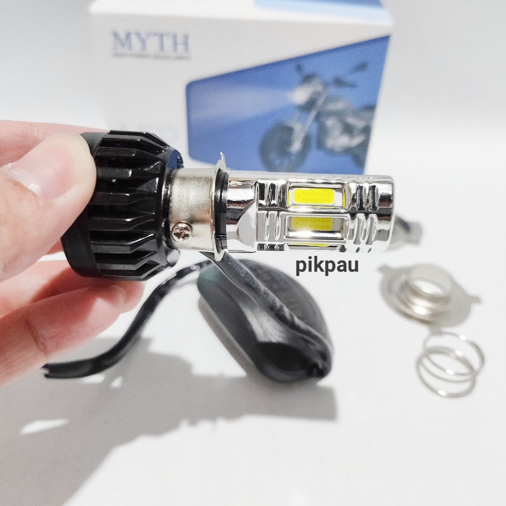 Lampu Utama Original LED 6 Sisi H4 H6 HS1 Myth Headlamp High Quality