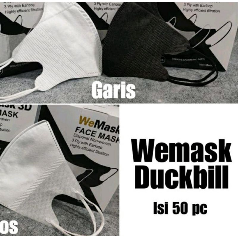 MASKER DUCKBILL DEWASA 3 PLY DISPOSABLE MASK