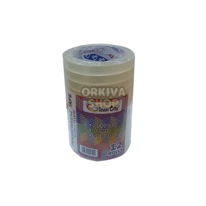 

Isolasi / Selotip Easy Tear (SLOP) 0.5 inch / 12 MM x 64MTR - POP1