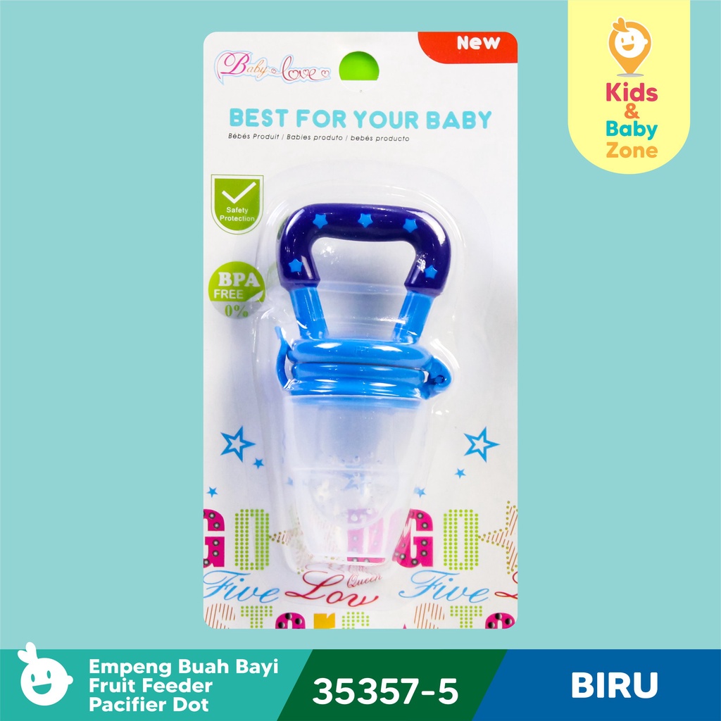 Bebehome Empeng Buah Sayuran Bayi Lucu Baby Fruit And Food Feeder-BIRU