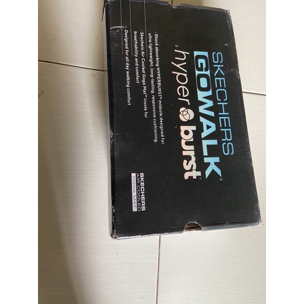 skecher go walk hyper&burst black for women