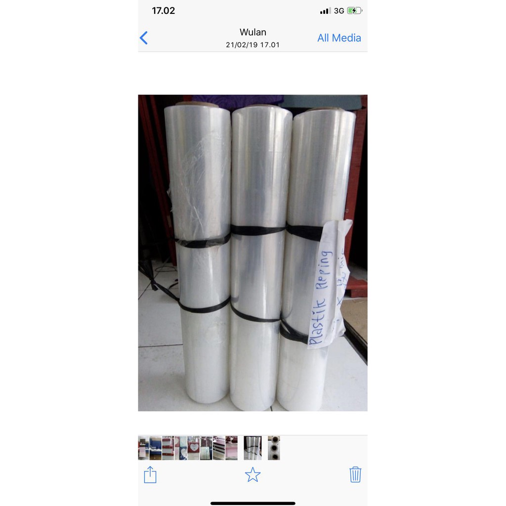 

Kualitas Terbaik] Plastik Wraping 300 Meterx50Cm