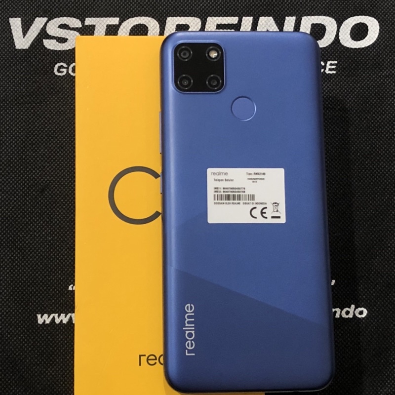 Realme C12 3/32 GB Ex Resmi Realme Indonesia Second Bekas Fullset OK