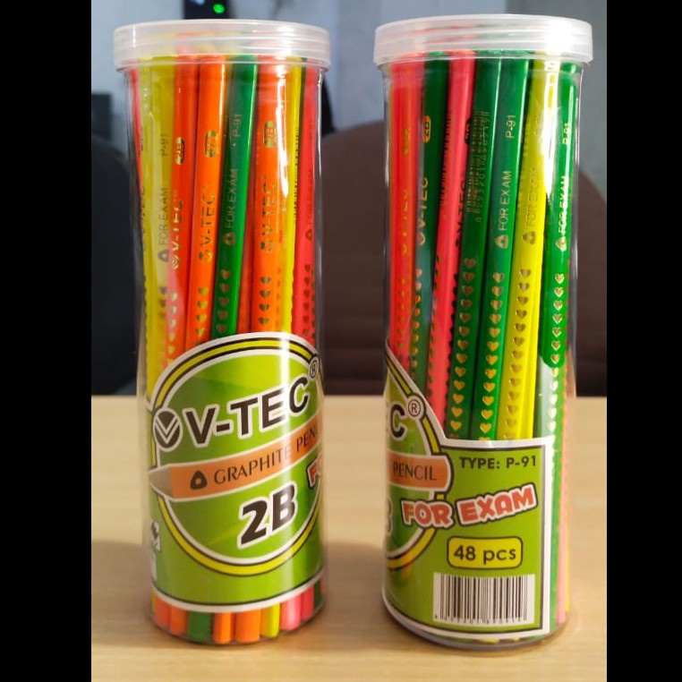 

PENSIL 2B V-TEC EXAM TRIANGULAR PENCIL MIX COLOUR P-91