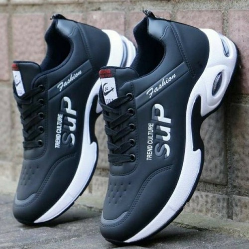 [HARGA GROSIR] Sepatu Sneakers Casual Sport Sup Trend Culture Fashion BEST SELLER-HITAM
