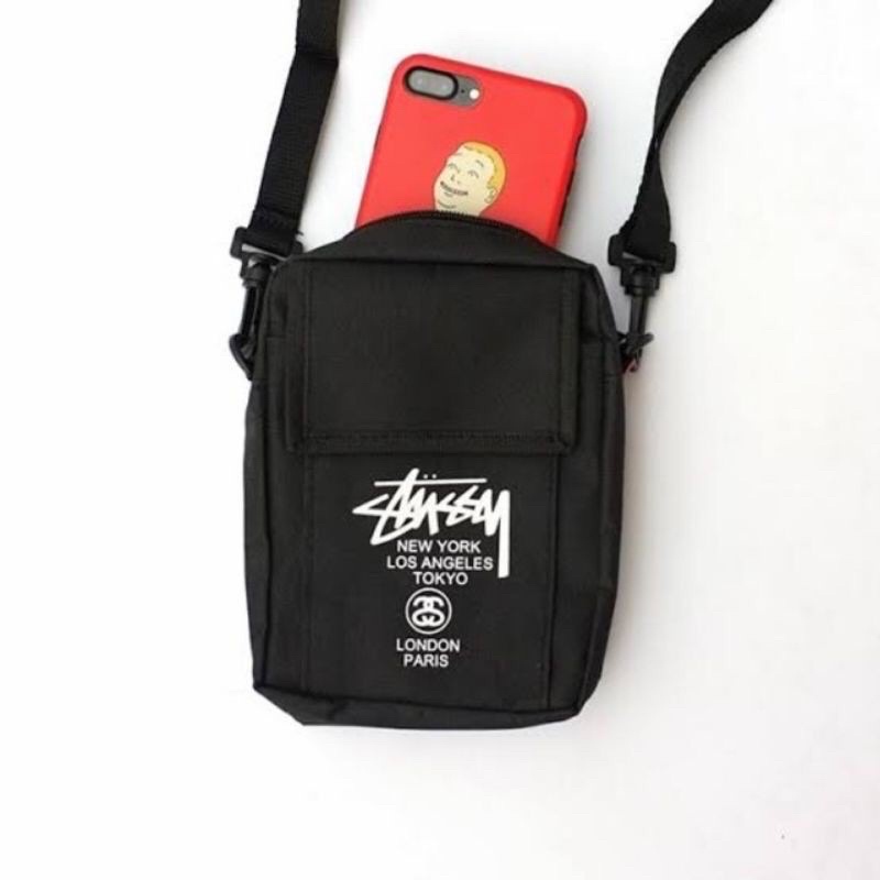 SANSURBAGS Tas Selempang Mini Stussy - Pria Wanita Bisa Bayar Ditempat (COD