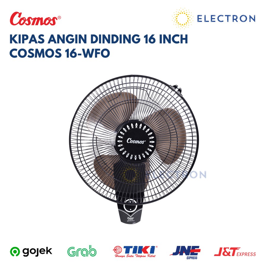 Kipas Angin Dinding Cosmos 16WFO 16 WFO 16 Inch Tali Hitam
