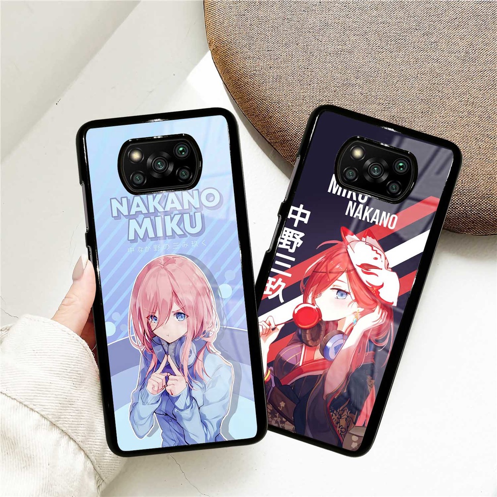 (PC59) Case Glossy Poco X3 | X3 NFC | X3 PRO | Casing Hp Xiaomi | Anime Nakano Miku