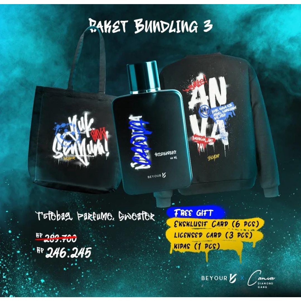 Pre-Order Merchandise BUNDLING 3 " Beyour x Canva " - Akad ( 27 JUNI 2022)