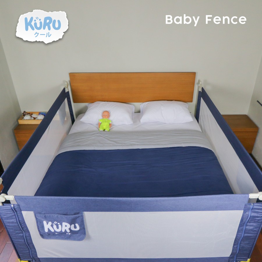 KURU Baby Bedrail 160cm Pembatas Pengaman Pagar Kasur Ranjang Bed Rail