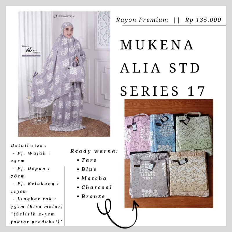 MUKENA ALIA STD By LATISZA HIJAB || MUKENA MOTIF || MUKENA DEWASA || MUKENA STANDART DEWASA