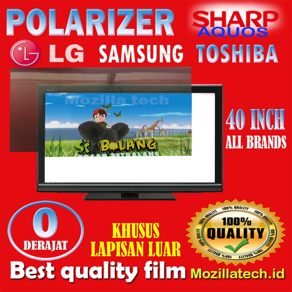 POLARIZER SHARP AQUOS - SAMSUNG - LG -TOSHIBA 40 INCH - POLARIS - POLARIZER 40 INCH SHARP AQUOS