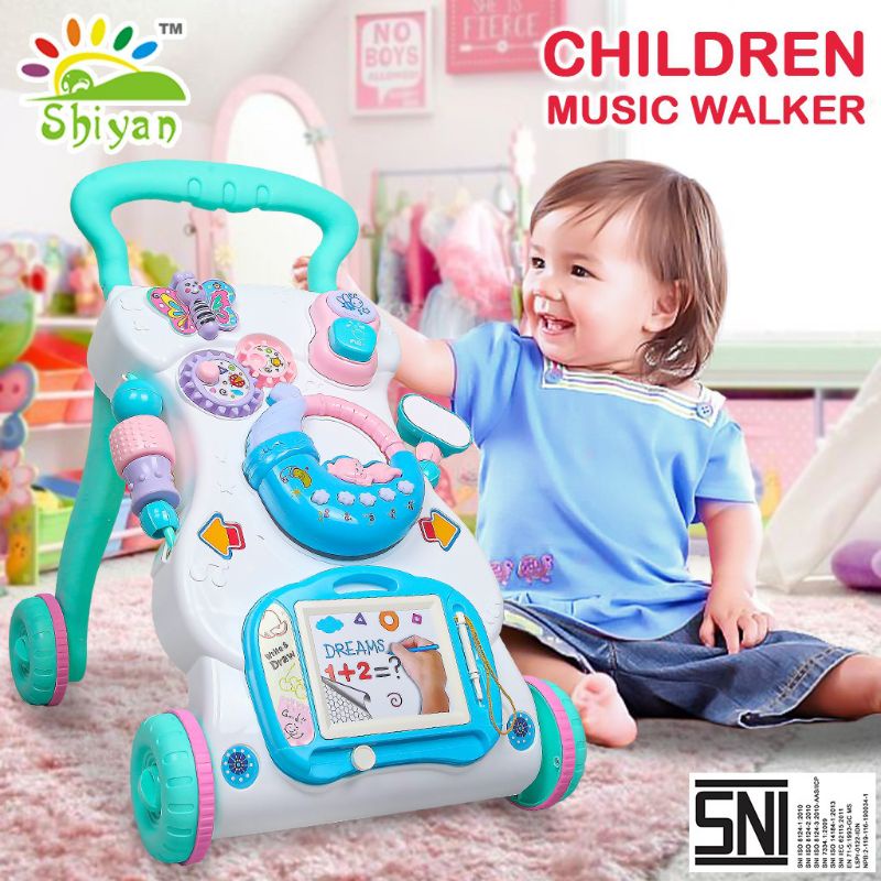 MAINAN ANAK BABY WALKER MUSIK TROLI MURAH