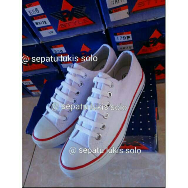 Sepatu Kanvas Polos model Low Sneaker PX STYLE