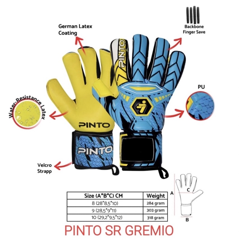 Glove Keeper Sarung Tangan Kiper Pinto GREMIO Original
