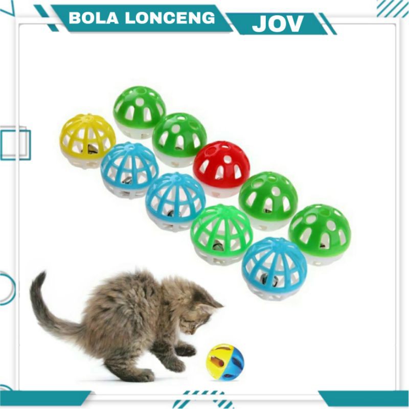 Bola Mainan Kucing / Bola Lonceng Mainan Kucing