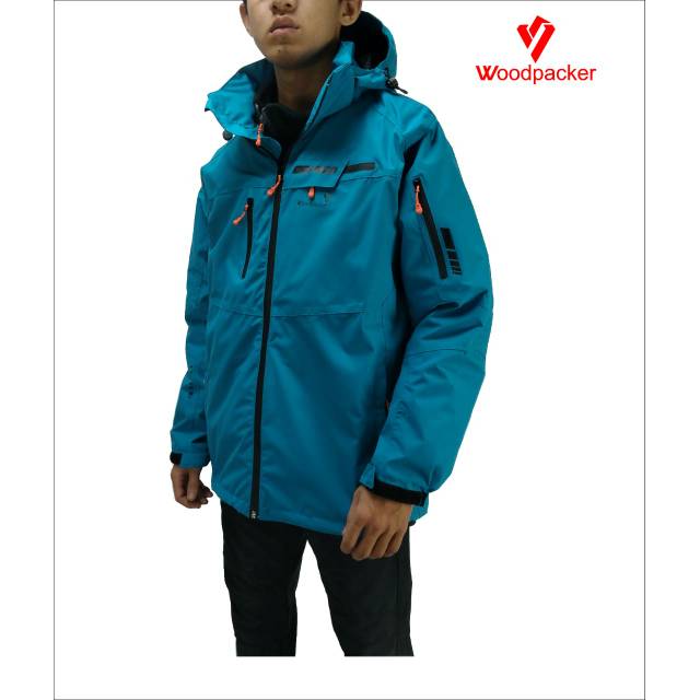 JAKET GUNUNG WATERPROOF WOODPACKER RAFTEL SERIES DOUBLE INNER OUTER