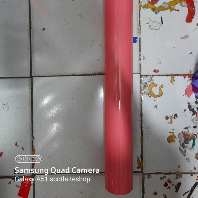 Stiker reflektive memantulkan cahaya asahi/sheikolite/solid/transign-SOFT PINK