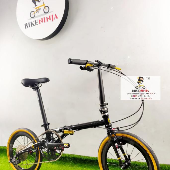 PROMO 2021 FNHON GUST 16 349 LAMPO VBRAKE FOLDING BIKE FULLBIKE