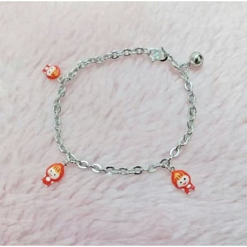 Gelang tangan anak gelang tangan bayi perak 925 lapis emas putih gelang marsha