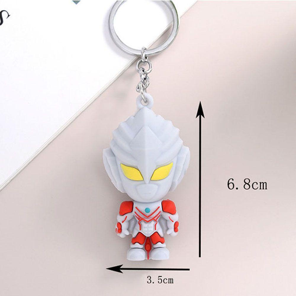 Lanfy Ultraman Gantungan Kunci Perhiasan Hadiah Miniatur Anime Jepang Gantungan Kunci Mobil Darah Panas Anime Key Ring