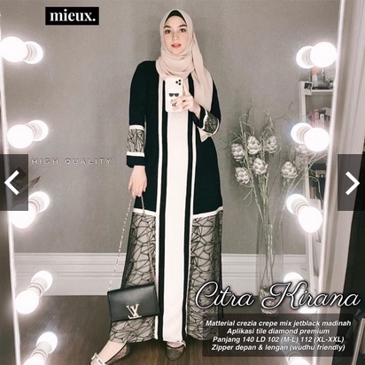 CITRA KIRANA Gamis Turkey Original Mieux Gamis Turki Gamis Lebaran terlaris