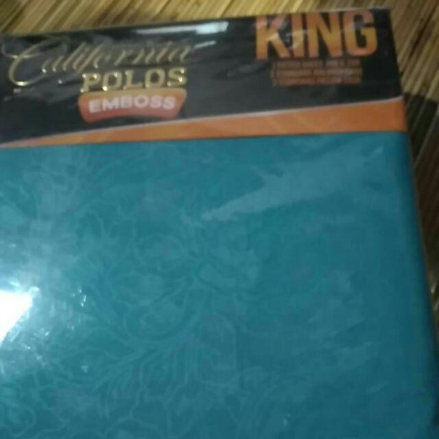 California Sprei Polos Emboss Tempat Tidur 180x200 King Size Dewasa Murah - Ijn Plaza